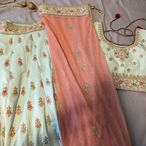 Women's Pastel Lehenga (Size XS)